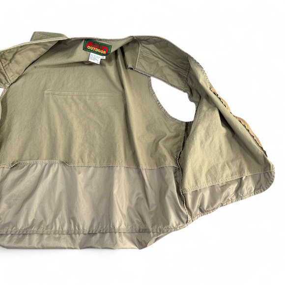 Avid Outdoor Hunting Vest Adult XXL 2XL Brown Zip Pockets Game Bag Tactical - Picture 6 of 10